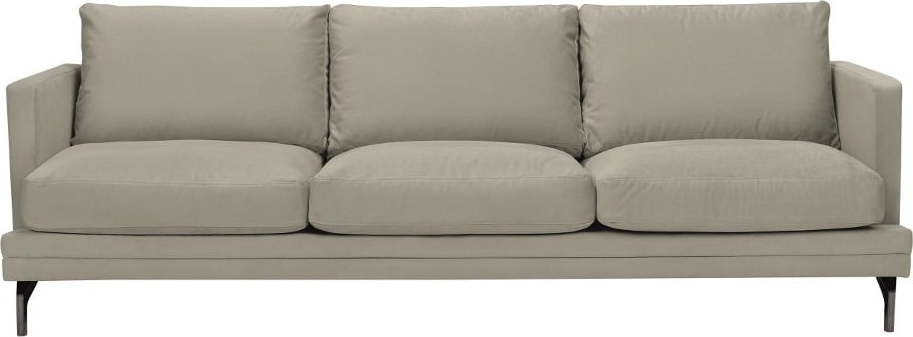 Béžová trojmístná pohovka s podnožím v černé barvě Windsor & Co Sofas Jupiter Windsor & Co Sofas