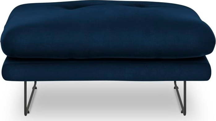 Královsky modrý puf se sametovým potahem Windsor & Co Sofas Gravity Windsor & Co Sofas