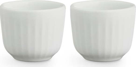 Sada 2 bílých porcelánových misek na vajíčka Kähler Design Hammershoi