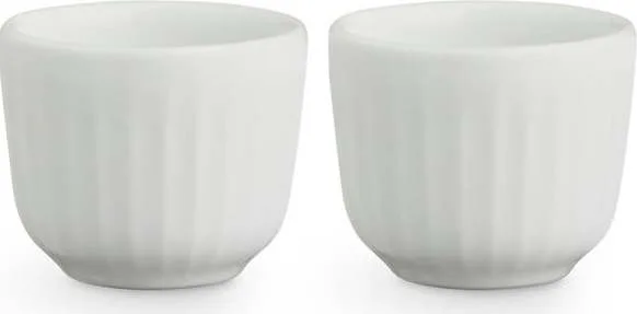 Sada 2 bílých porcelánových misek na vajíčka Kähler Design Hammershoi, ⌀ 8 cm