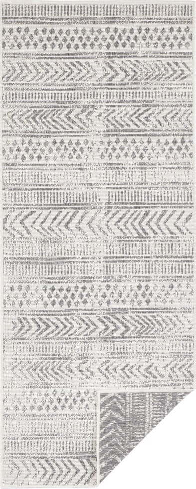 Šedo-krémový venkovní koberec Bougari Biri