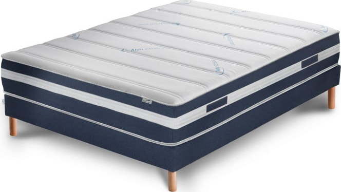 Tmavě modrá postel s matrací Stella Cadente Maison Venus Europe