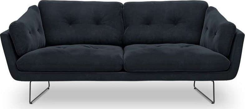 Tmavě modrá třímístná pohovka se sametovým potahem Windsor & Co Sofas Gravity Windsor & Co Sofas