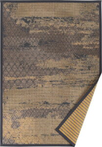 Béžový vzorovaný oboustranný koberec Narma Nehatu