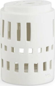 Bílý keramický svícen Kähler Design Urbania Lighthouse Little Tower Kähler Design