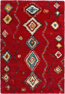 Červený koberec Mint Rugs Geometric