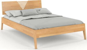 Dvoulůžková postel z bukového dřeva Skandica Visby Wolomin