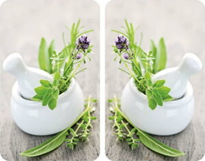 Sada 2 skleněných krytů na sporák Wenko Herbal