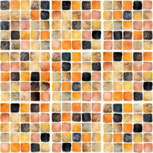 Sada 9 nástěnných samolepek Ambiance Wall Decal Tiles Mosaics Sanded Grade