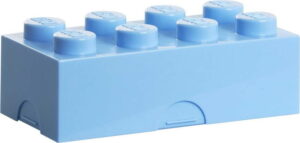 Světle modrý svačinový box LEGO® LEGO