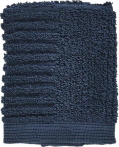 Tmavě modrý ručník ze 100% bavlny na obličej Zone Classic Dark Blue