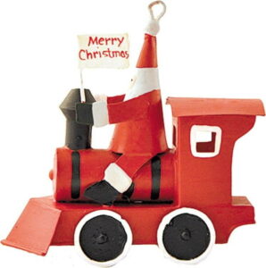Vánoční dekorace G-Bork Santa in Red Train G-Bork