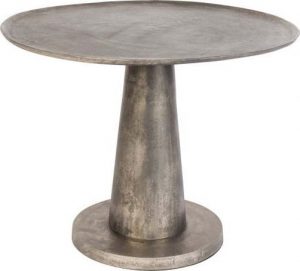 Kovový odkládací stolek ve stříbrné barvě Dutchbone Brute