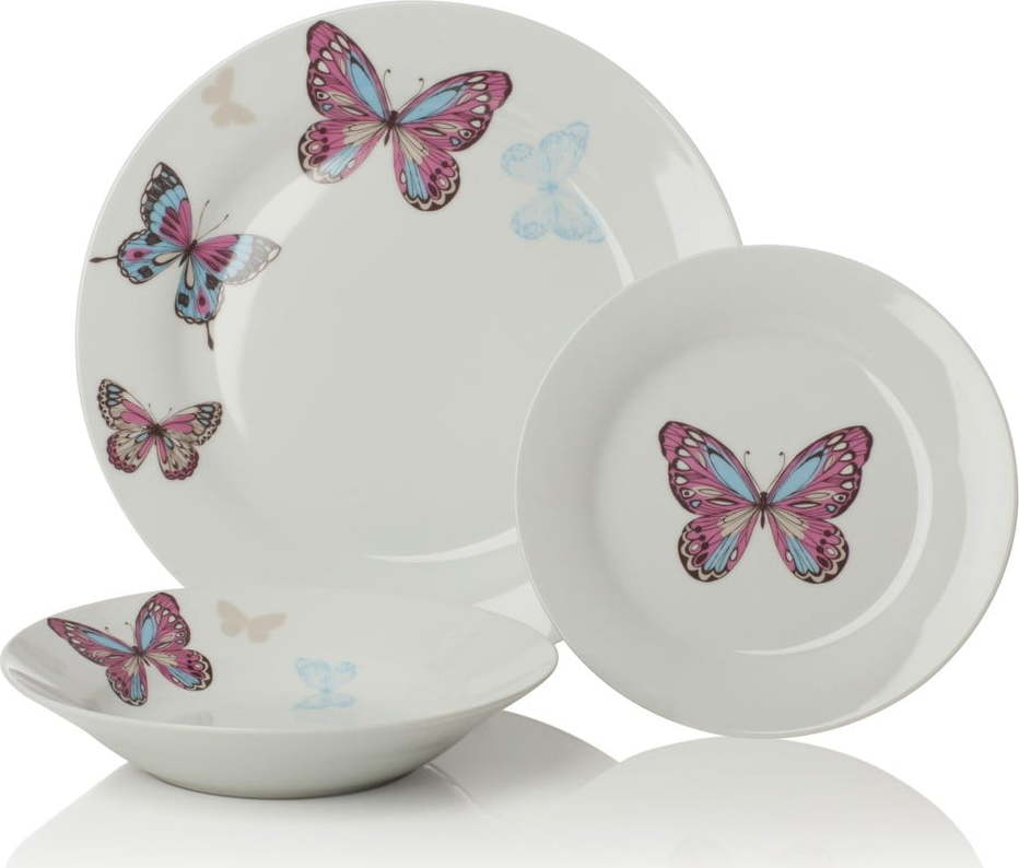 12dílná porcelánová sada nádobí Sabichi Mariposa Sabichi