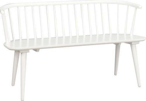 Bílá dřevěná lavice Rowico Carmen Rowico