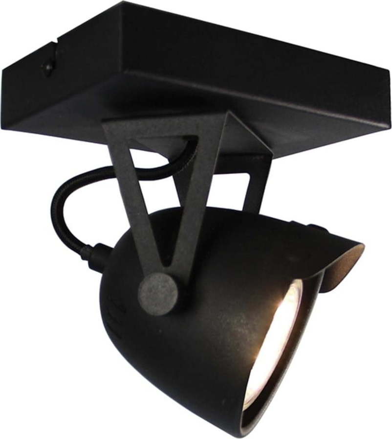 Černé nástěnné svítidlo LABEL51 Spot Moto Cap Uno LABEL51