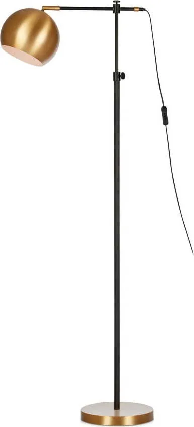 Černo-bronzová volně stojící lampa Markslöjd Chester