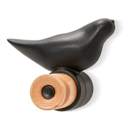 Černý nástěnný háček loomi.design Bird loomi.design