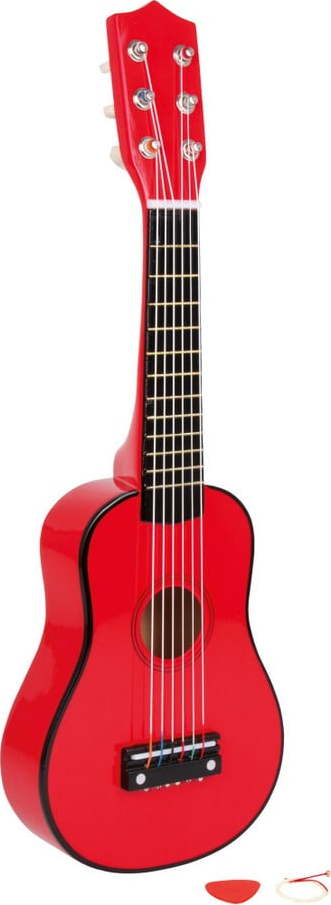 Červená kytara na hraní Legler Legler