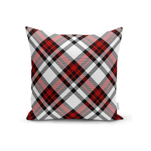 Červeno-šedý dekorativní povlak na polštář Minimalist Cushion Covers Flannel