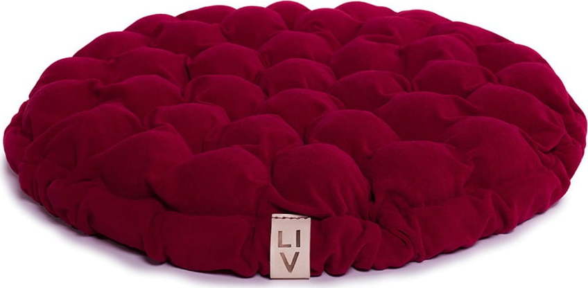Cyklamenově růžový sedací polštářek s masážními míčky Linda Vrňáková Bloom