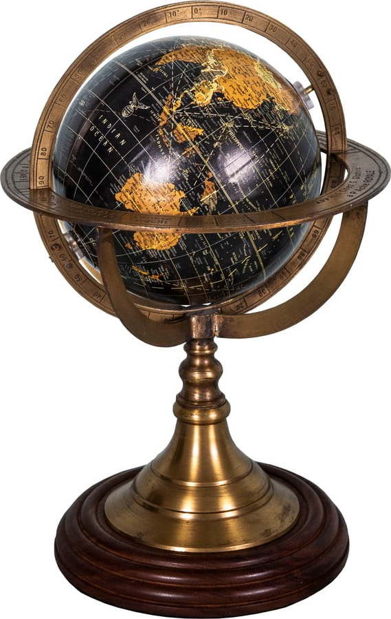 Dekorativní globus s podstavcem z palisandrového dřeva Antic Line Globe