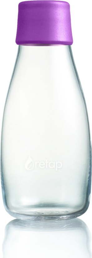 Fialová skleněná lahev ReTap s doživotní zárukou