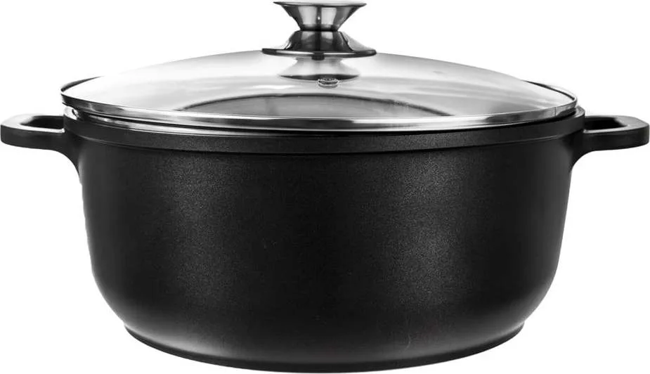 Hliníkový hrnec se skleněnou poklicí Orion Grande, ø 28 cm