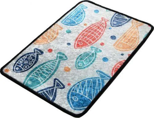 Koupelnová předložka s motivem barevných ryb Foutastic Colour Fish, 60 x 40 cm
