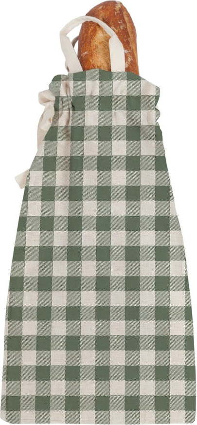 Látková taška na pečivo Linen Couture Linen Bread Bag Green Vichy Linen Couture
