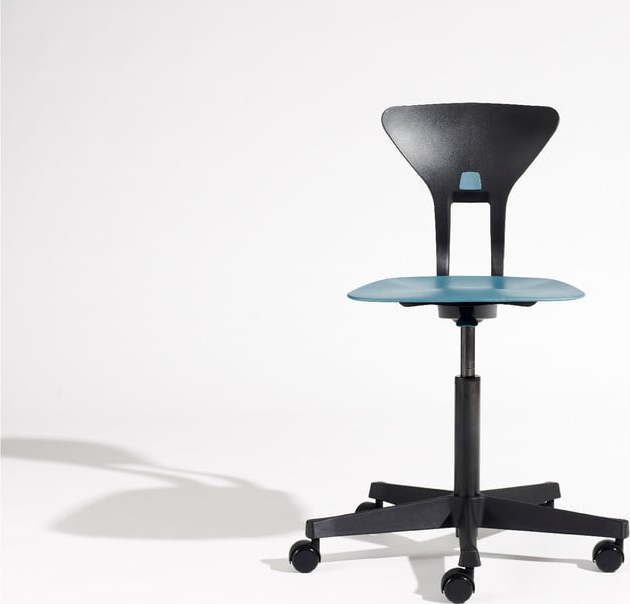 Modro-černá dětská otočná židle na kolečkách Flexa Ray Flexa