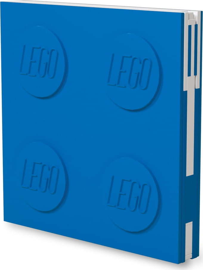 Modrý čtvercový zápisník s gelovým perem LEGO®