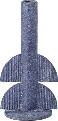 Modrý svícen Bloomingville Bess, výška 22 cm