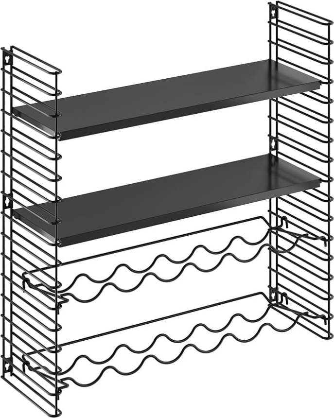 Nástěnný regál se stojanem na lahve Metaltex Metaltex