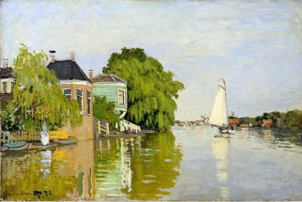 Reprodukce obrazu Claude Monet - Houses on the Achterzaan