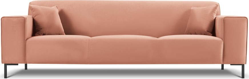 Růžová sametová pohovka Cosmopolitan Design Siena Cosmopolitan design
