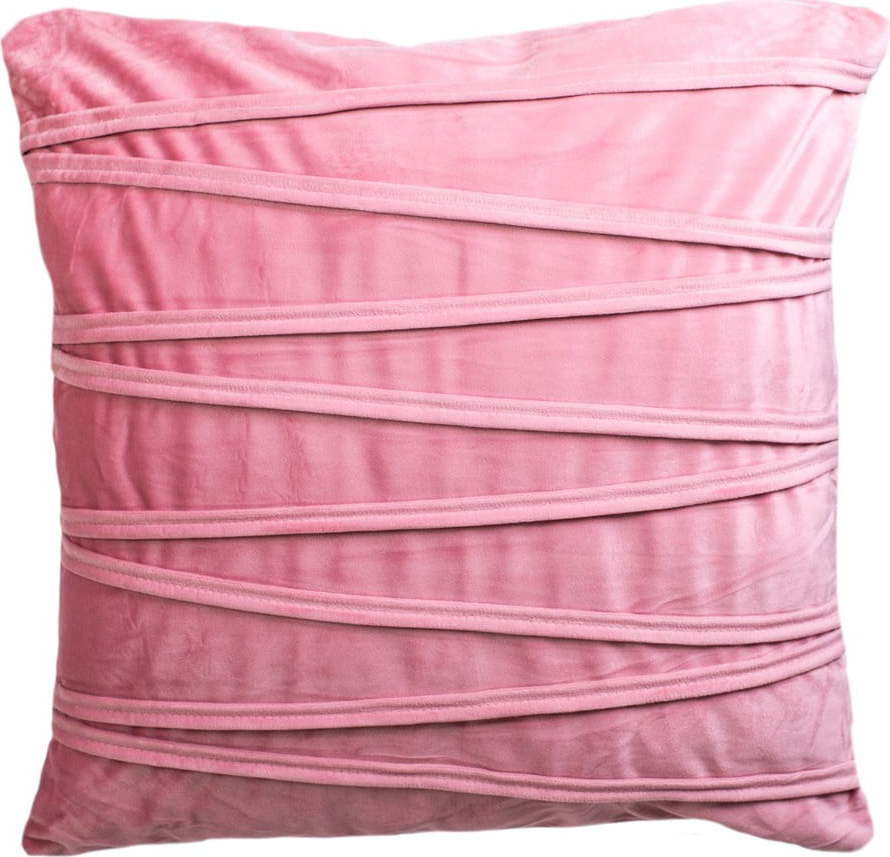 Růžový dekorativní polštář JAHU collections Ella