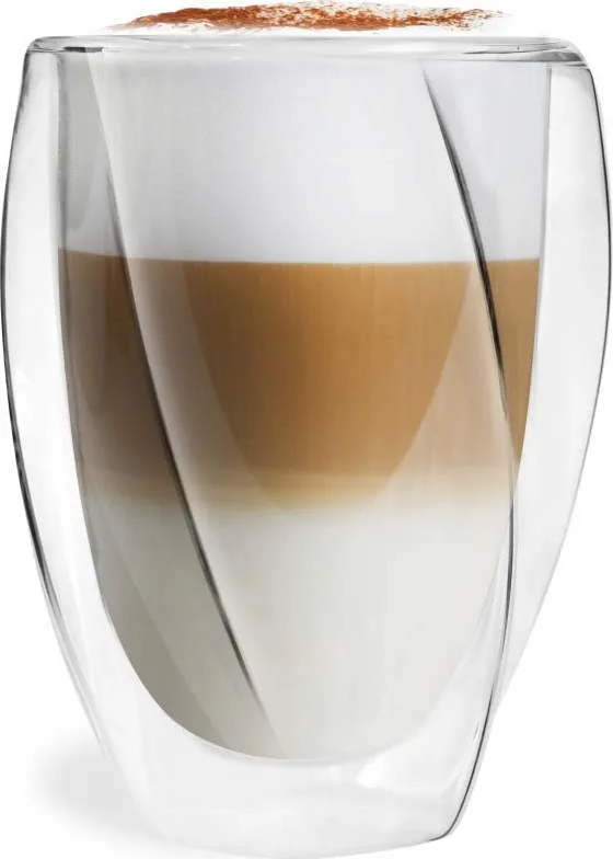 Sada 2 dvoustěnných sklenic Vialli Design Latte, 300 ml