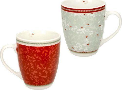 Sada 2 porcelánových hrnků s vánočním motivem Brandani Connubio Brandani