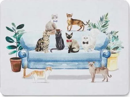 Korkové prostírání 4 ks 21.5x29 cm Curious Cats - Cooksmart ®