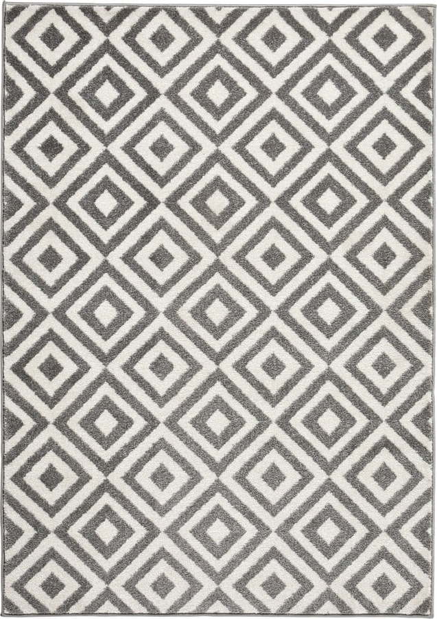 Šedobílý koberec Think Rugs Matrix Grey White
