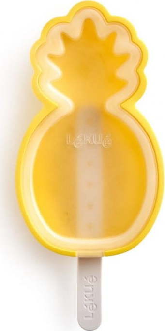 Žlutá silikonová forma na zmrzlinu ve tvaru ananasu Lékué LÉKUÉ