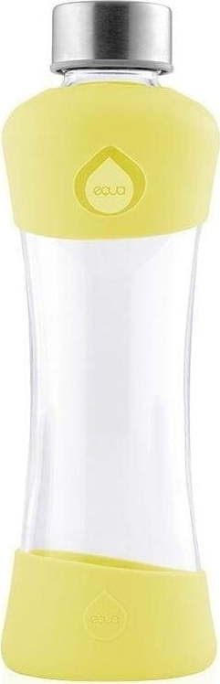 Žlutá skleněná láhev z borosilikátového skla Equa Active Lemon