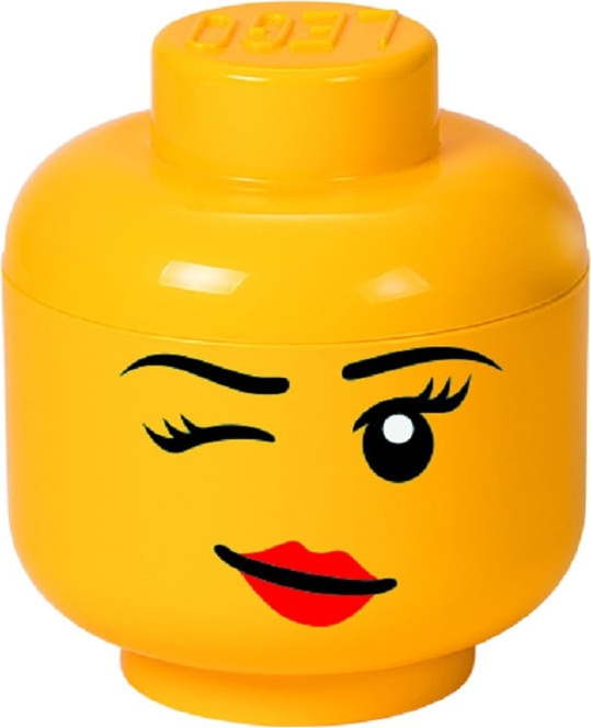 Žlutý úložný box ve tvaru hlavy LEGO® Winky