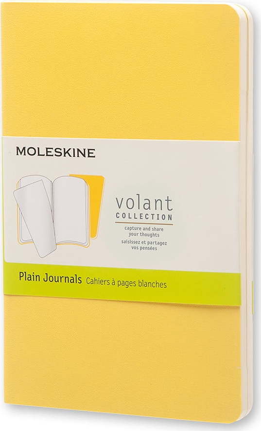 Žlutý zápisník Moleskine Volant