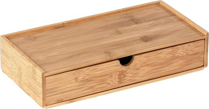Bambusový úložný box s přihrádkou Wenko Terra WENKO