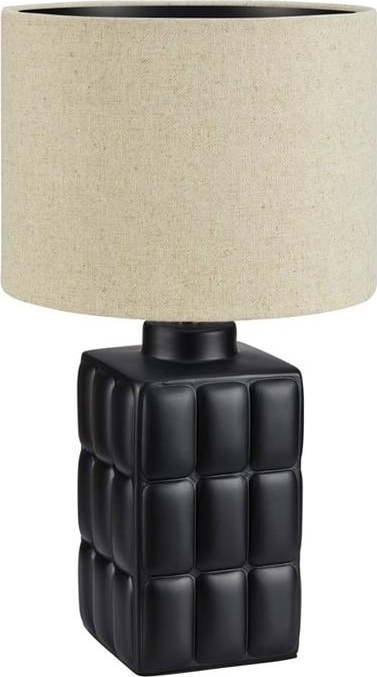 Béžovo-černá stolní lampa Markslöjd Cuscini