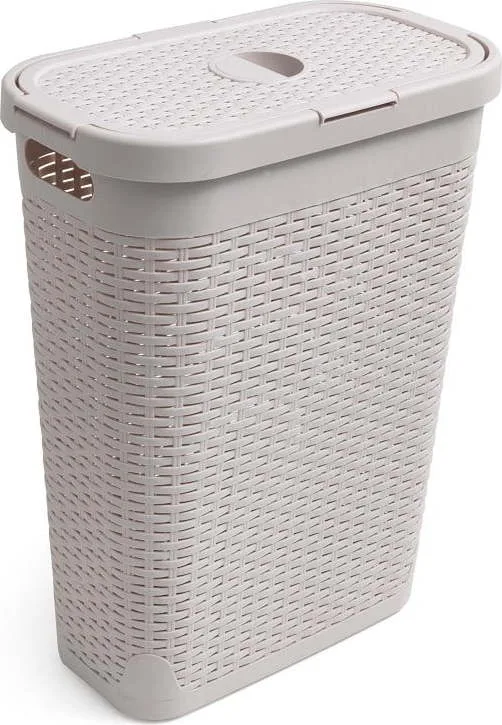 Béžový koš na prádlo Addis Calico, 40 l