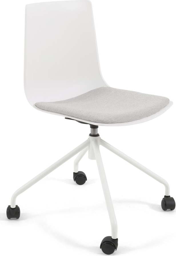 Bílá kancelářská židle La Forma Ralfi Kave Home