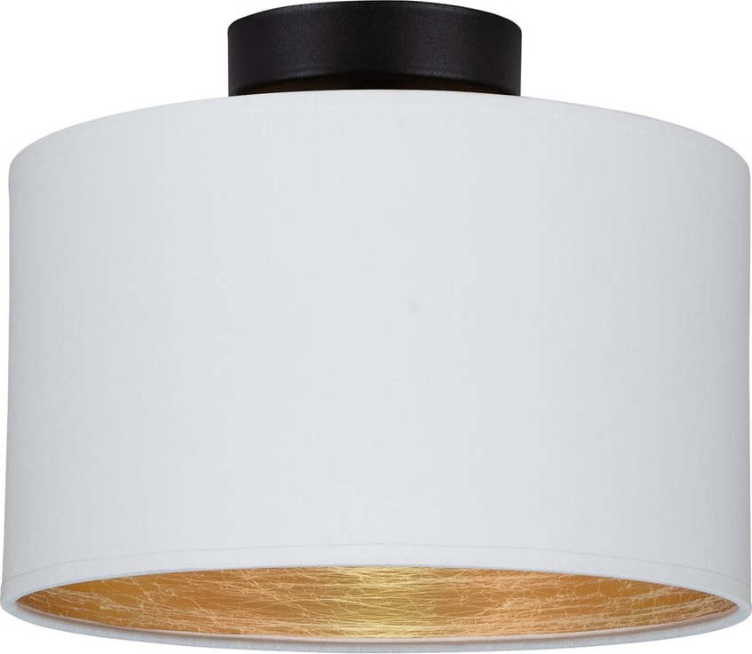 Bílé stropní svítidlo s detailem ve zlaté barvě Bulb Attack Tres S